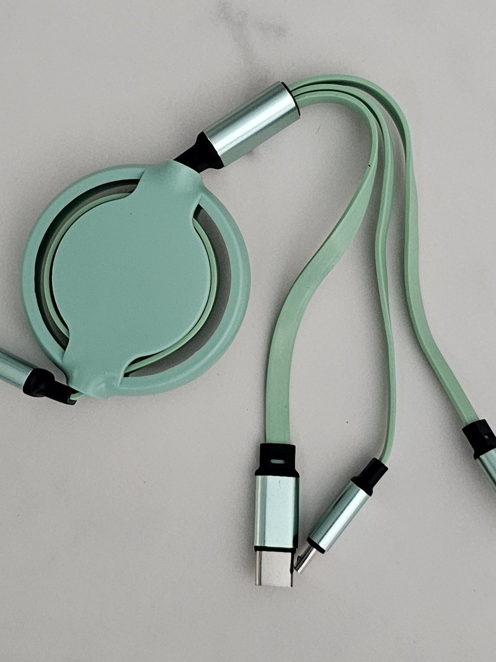 Mint Green Multi-Connector Charging Cable
